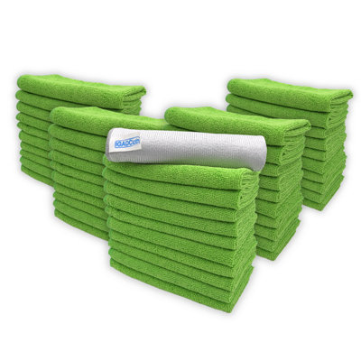 Igadcloth Set Of 50 Microfiber Cloths 40X40Cm Green from B&Q