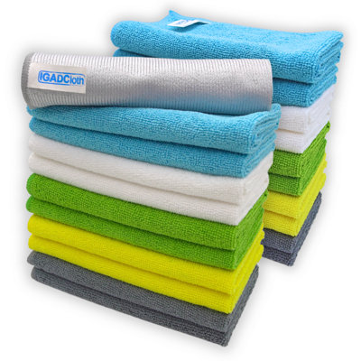 Igadcloth Set Of 20 Microfiber Cloths 40X40Cm Multiple Colors from B&Q