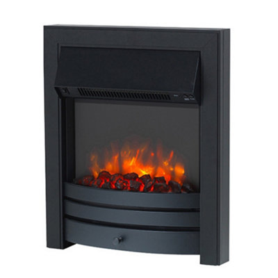 Endeavour Fires & Fireplaces Roxby Electric Fire - With 35Mm Spacer Kit Black