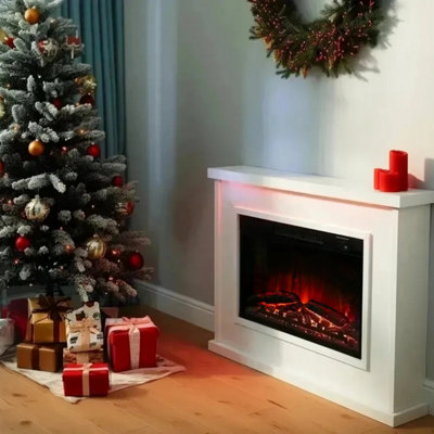 Endeavour Fires & Fireplaces Harwood Electric Fireplace Suite from B&Q