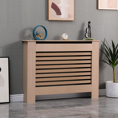 Avc Designs Kensington Radiator Cover Modern Mdf Wood Unfinished Horizontal Slat Living Room Bedroom Hallway Cabinet (Medium) from B&Q