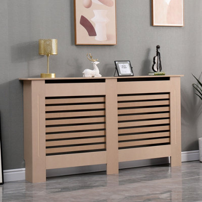 Avc Designs Kensington Radiator Cover Modern Mdf Wood Unfinished Horizontal Slat Living Room Bedroom Hallway Cabinet (Large) from B&Q