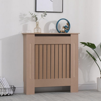 Avc Designs Kensington Radiator Cover Modern Mdf Wood Unfinished Vertical Slat Living Room Bedroom Hallway Cabinet (Small) from B&Q