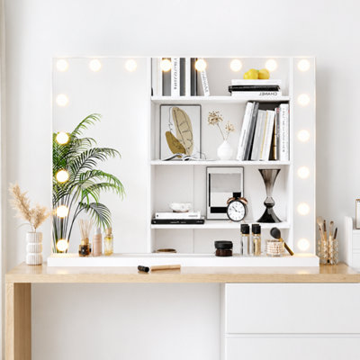  - Avc Designs Hollywood Vanity Cosmetic Mirror With Led Lights80 X 60Cm Large Makeup Mirror With 18 Dimmable Bulbs And 3 Lighting - Image 3