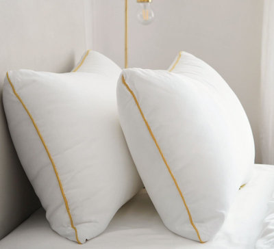 Brightr Sleep Brightr Nox 2 Pack Soft Down Alternative Pillow   Neck Pain & Side Sleeper Pillow from B&Q