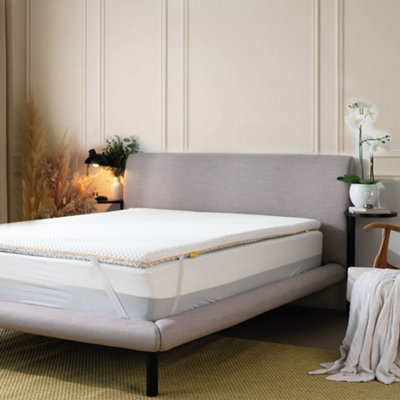 Brightr Sleep Brightr Aurora 2 In 1 Firm Mattress Topper Superking Medium