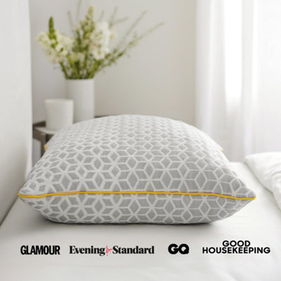 Brightr Sleep Brightr Luna Best Memory Foam Pillow For Neck Pain & Side SleepersMedium FirmCooling & Hypo-Allergenic And Fully Adjustable from B&Q