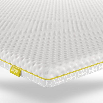 Brightr Sleep Brightr Aurora Deluxe 2 In 1 Memory Foam Mattress Topper Medium Firm Single Size from B&Q