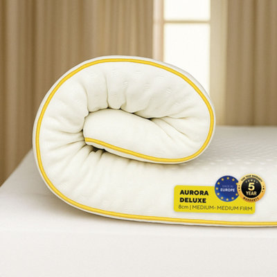 Brightr Sleep Brightr Aurora Deluxe 2 In 1 Memory Foam Mattress Topper Firm Eu Single Small