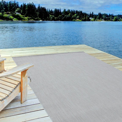 The Rugs Ecology Collection Outdoor Rugs In Grey  500G from B&Q