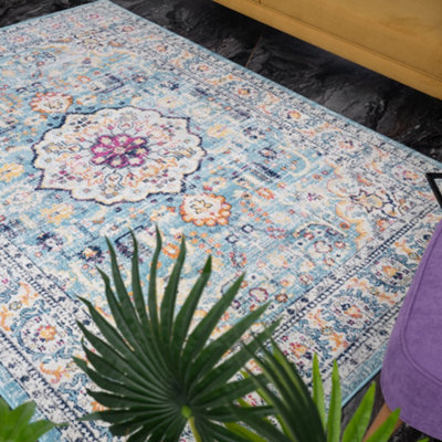 The Rugs Marrakech Collection Vintage Rugs In Multicolour  410 from B&Q