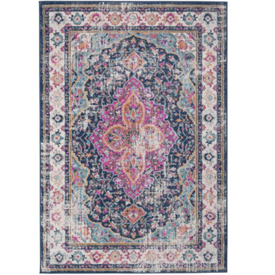 The Rugs Marrakech Collection Vintage Rugs In Multicolour 440 Dark/Light
