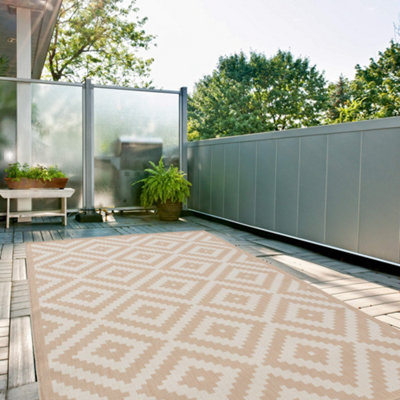 The Rugs Ecology Collection Outdoor Rugs In Beige  100Be from B&Q