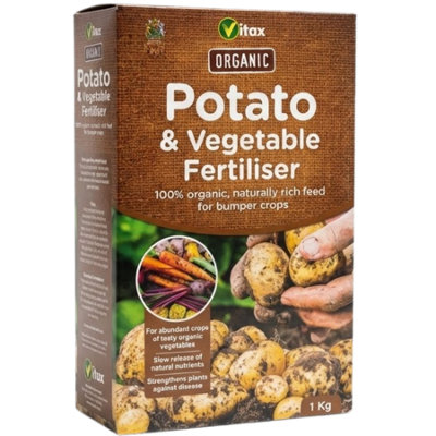 Vitax Organic Potato Plant Food 1Kg Natural Fertilizer For High Yielding Potato Crops And Healthy Tuber Formation (1Kg Box) from B&Q