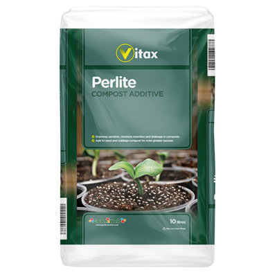 Vitax Perlite 10L Premium Soil Conditioner For Healthy Plants Improves Drainage & Aeration Ideal For Potting & Hydroponics from B&Q
