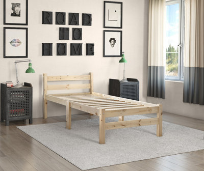 Strictly Beds And Bunks Samson 3Ft Single Solid Pine Bed FrameHeavy Duty from B&Q