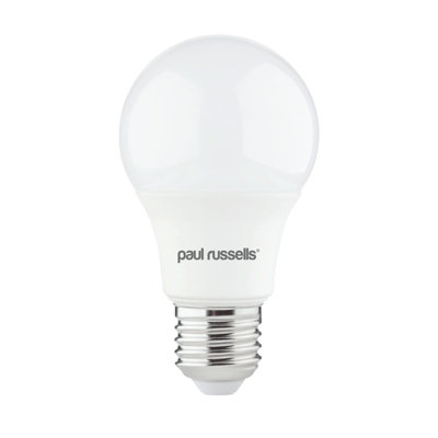 Paul Russells Led Gls Globe Bulb Edison Screw Es E27, 4.9W 470 Lumens, 40W Equivalent, 6500K Day Light
