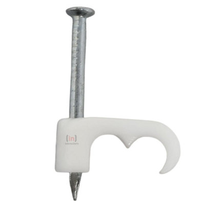 Inbrackets Twin Satellite Cable Clips For Sky Cable Ct63 Wf65 Shotgun Double (Pack Of 50) from B&Q