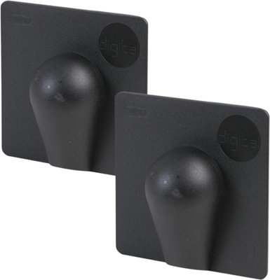 Inbrackets External Brick Burst PlateCable Wall Entry Tidy Cover Satellite Coaxial Aerial Pack Of 2 Black Plates from B&Q