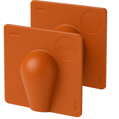 Inbrackets External Brick Burst PlateCable Wall Entry Tidy Cover Satellite Coaxial Aerial Pack Of Two Brown Plates from B&Q