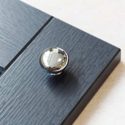 32mm Polished Chrome Cabinet Knob from B&Q