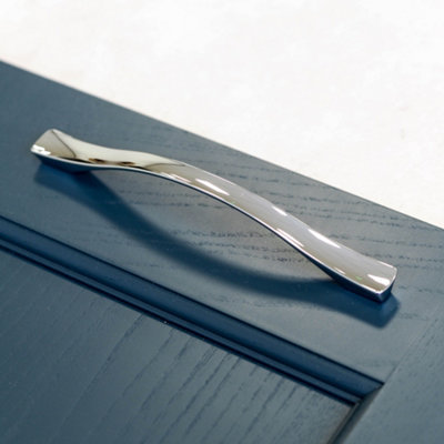 160mm Polished Chrome Bridge Arched Handle from B&Q