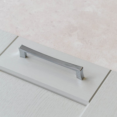 128mm Polished Chrome Dipped Handle from B&Q