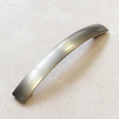  - 128mm Brushed Nickel Bow Cabinet Handle Kitchen Cupboard Door Drawer Pull Wardrobe Furniture Replacement Upcycle