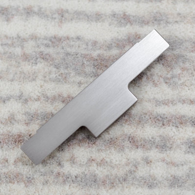  - 146mm Brushed Nickel Cabinet Profile Handle Cupboard Door Drawer Trim Pull