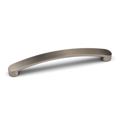 Nickel Kitchen Cupboard Handle Brushed Silver Bar 160mm Hole Centres from B&Q