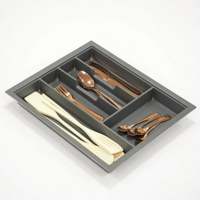 450mm Grey Cutlery Tray For Grass Scala Drawer from B&Q