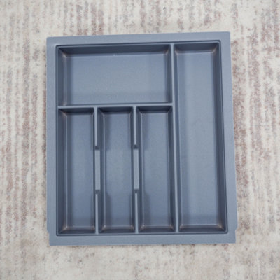 450mm Grey Cutlery Tray For Blum Metabox Drawer from B&Q