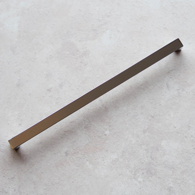 224mm Polished Chrome Square D Handle from B&Q