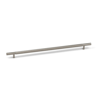 320mm Brushed Nickel Knurled Cabinet Handle Textured Grey Cupboard Door Drawer T-Bar Pull Wardrobe Furniture Replacement Upcycle from B&Q