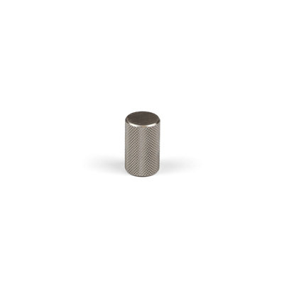 B&Q 17Mm Brushed Nickel Knurled Cabinet Knob Textured Cupboard Door Drawer T-Bar Pull Handle Wardrobe Furniture Replacement Grey