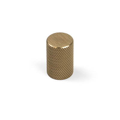 B&Q 17Mm Brass Knurled Cabinet Knob Textured Cupboard Door Drawer T-Bar Pull Handle Wardrobe Furniture Replacement Gold
