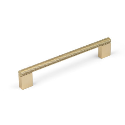 B&Q 160Mm Brass Knurled Cabinet Handle Textured Boss Cupboard Door Drawer Pull Wardrobe Furniture Replacement Gold