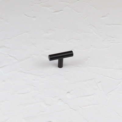 B&Q Black/Dark 48Mm Matt Cabinet Knob Kitchen Cupboard Door Drawer Pull Handle Bathroom Bedroom Furniture Replacement