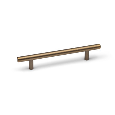 Handle & Home Antique Brass Barrel Bar Handle 128Mm - Image 5