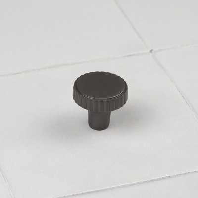 Anthracite Kitchen Pull 30mm Knob Furniture Drawer Cupboard Upcycle Wardrobe Diy from B&Q