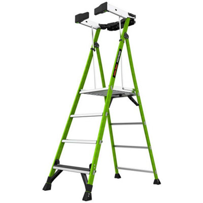 Little Giant 4 Tread Fortress Grp Platform Step Ladder from B&Q
