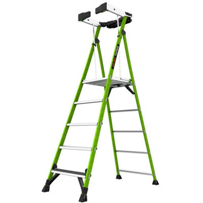 Little Giant 5 Tread Fortress Grp Platform Step Ladder from B&Q