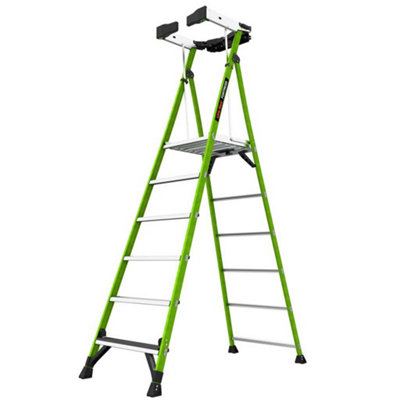 Little Giant 6 Tread Fortress Grp Platform Step Ladder from B&Q