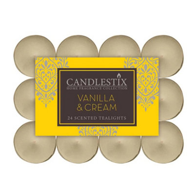 24 Scented Tealights Vanilla Cream from B&Q