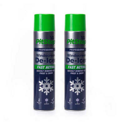 Fast-Acting Windscreen De-Icer Spray 500Ml 2PackInstant Ice & Frost Remover from B&Q
