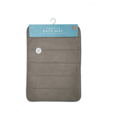  - Memory Foam Pedestal Brights Bath Mat Light Brown