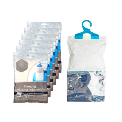 6Pack Hanging Unscented Wardrobe Dehumidifier Bag Single Moisture Absorbers from B&Q