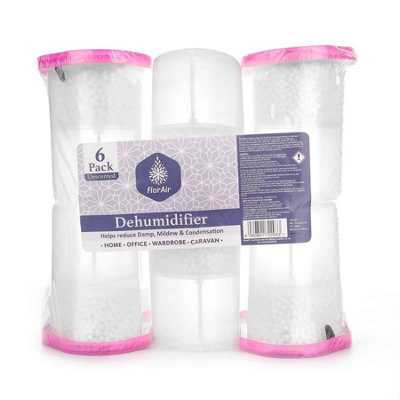 Unscented Dehumidifier Absorber Remover Pack Of 6 from B&Q