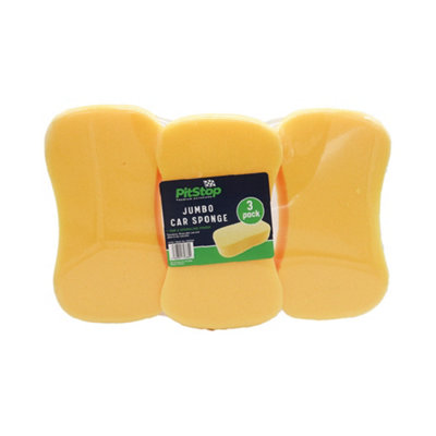 Jumbo Car Cleaning Sponge Pack Of 3 from B&Q