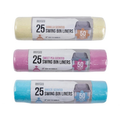 3Pk Pedal Bin Liners 50L (75S) from B&Q